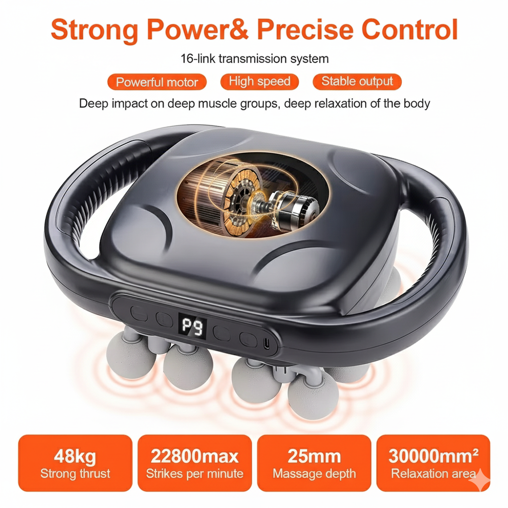 The 16 Head Massager-Say goodbye to back pain